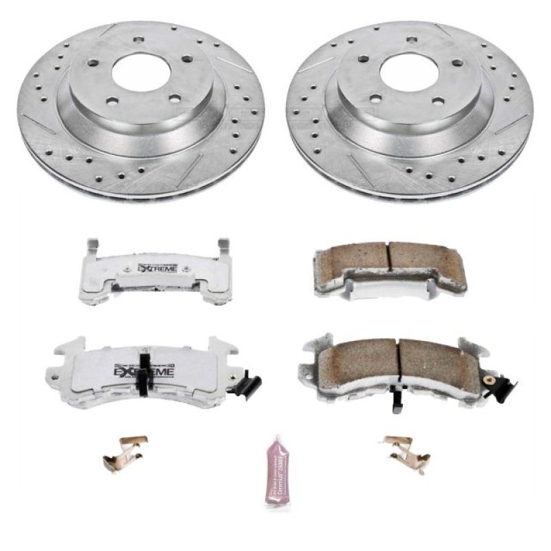 Power Stop 88-95 Chevrolet Corvette Front Z26 Street Warrior Brake Kit Brake Kits - Performance D&S PowerStop