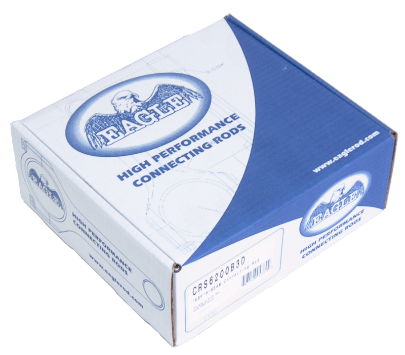 Eagle Chevrolet Small Block 6.200in Length Forged 4340 Steel H-Beam Rods - Set of 8 Connecting Rods - 8Cyl Eagle