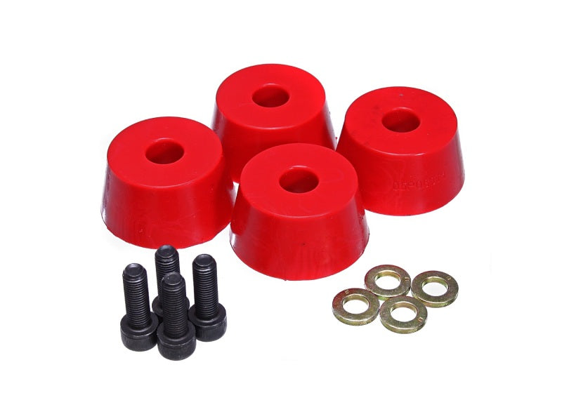Energy Suspension 96-02 Toyota 4Runner Front Hyper Flex Red Bump Stop Set Bushing Kits Energy Suspension