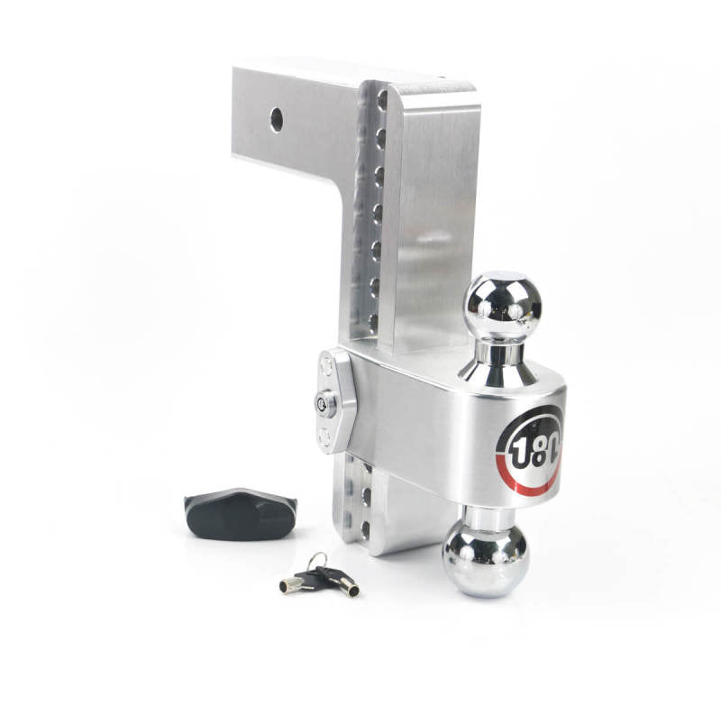 Weigh Safe 180 Hitch 10in Drop Hitch & 3in Shank (10K/21K GTWR) - Aluminum Hitch Ball Mounts Weigh Safe