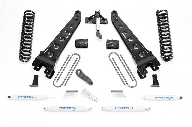 Fabtech 17-21 Ford F250/F350 4WD Gas 6in Rad Arm Sys w/Coils & Perf Shks Lift Kits Fabtech