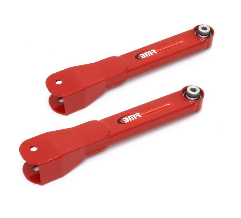 BMR 10-15 5th Gen Camaro Rear Non-Adj. Trailing Arms w/ Spherical Bearings - Red Suspension Arms & Components BMR Suspension