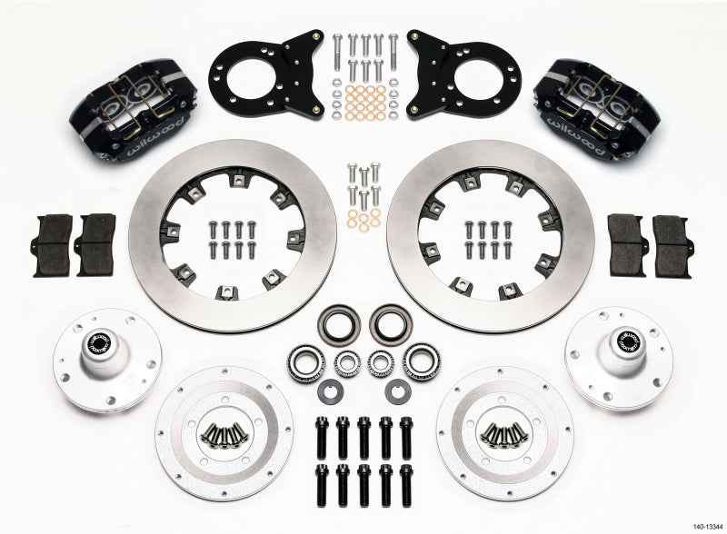 Wilwood Dynapro Dust-Boot Front Kit 12.19in 1965-1969 Mustang Disc & Drum Spindle Big Brake Kits Wilwood
