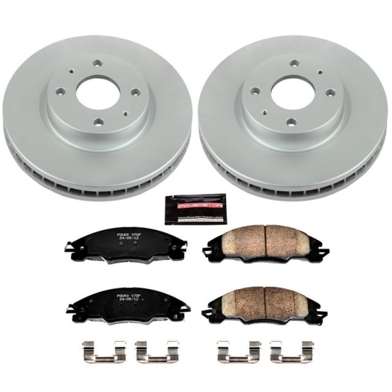 Power Stop 08-11 Ford Focus Front Z17 Evolution Geomet Coated Brake Kit Brake Kits - Performance Blank PowerStop