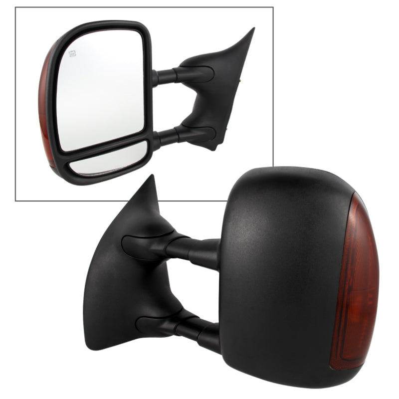 xTune Ford Superduty 02-07 Manual Extendable Power Heated Adjust Mirror Left MIR-FDSD99S-PW-AM-L Side Mirrors SPYDER