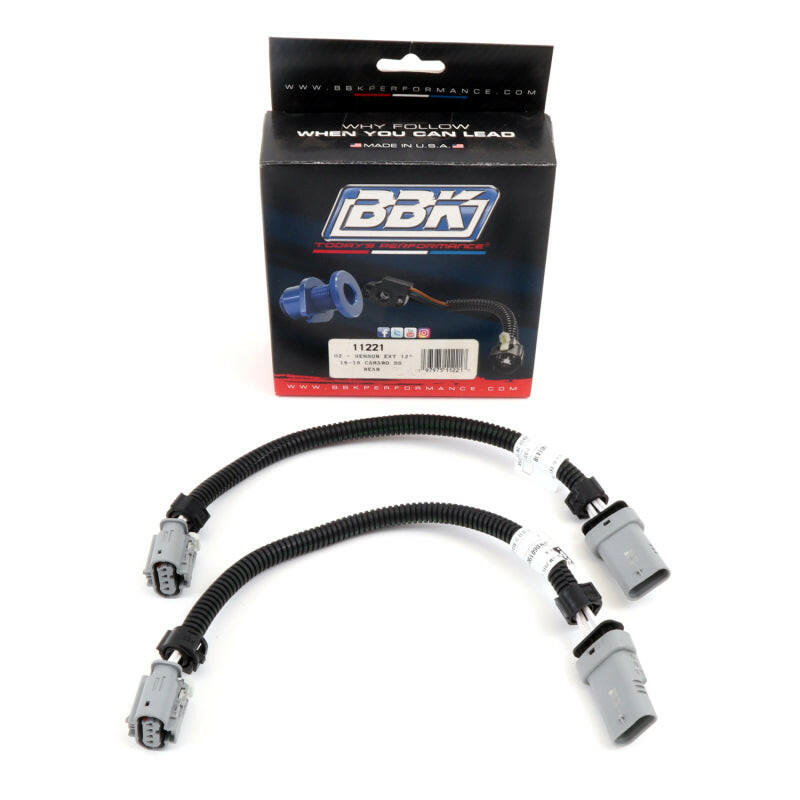 BBK 16-20 GM Camaro 6.2L SS Manual Trans O2 Sensor Wire Harness Extensions (Rear) Gauge Components BBK