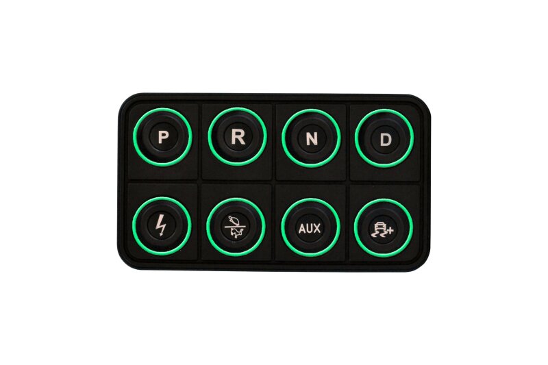 AEM EV 8 Button Keypad CAN Based Programmable Backlighting Programmer Accessories AEM