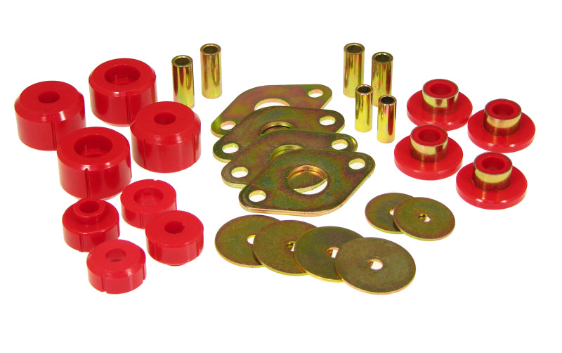 Prothane 95-00 Toyota P/U 2/4wd Body Mount Kit - Red Bushing Kits Prothane