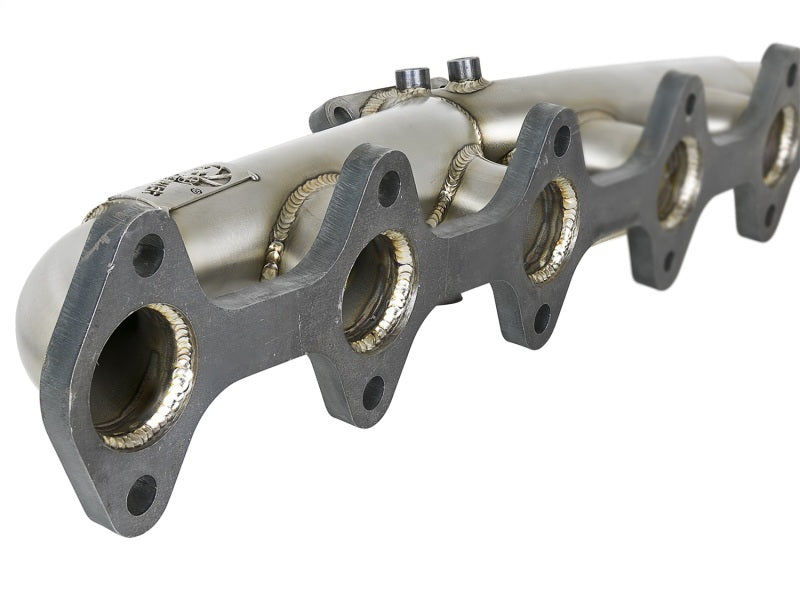 aFe Twisted Steel Header Turbo Manifold (T4) 98.5-02 Dodge Diesel Trucks L6 5.9L (td) Headers & Manifolds aFe