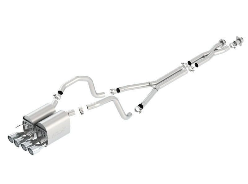 Borla 05-08 Chevrolet Corvette Coupe/Conv 6.0L/6.2L 8cyl 4spd/6spd RWD inS-Type IIin Catback Exhaust Catback Borla