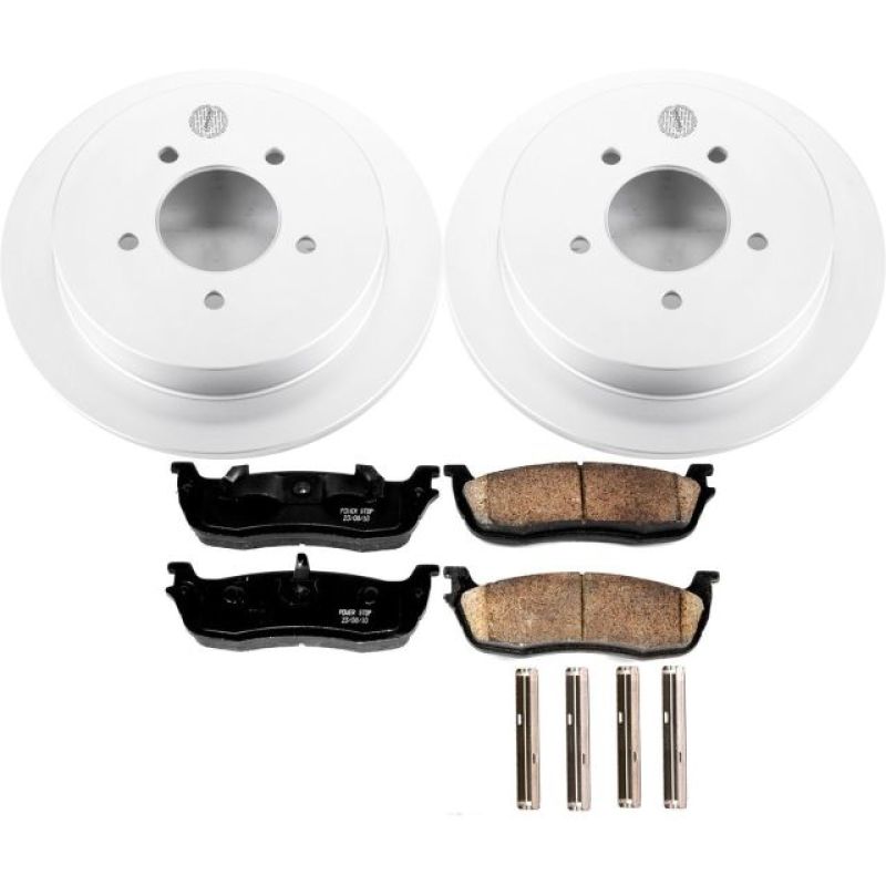 Power Stop 97-00 Ford Expedition Rear Z17 Evolution Geomet Coated Brake Kit Brake Kits - Performance Blank PowerStop