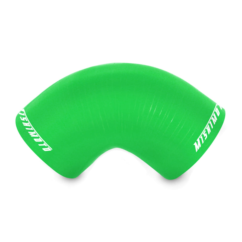 Mishimoto 2.5in. 90-Degree Coupler Green Silicone Couplers & Hoses Mishimoto
