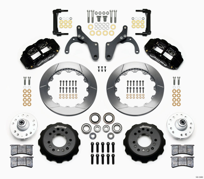 Wilwood Narrow Superlite 6R Front Hub Kit 12.88in 59-64 Chevy Impala / 63-64 Corvette Big Brake Kits Wilwood