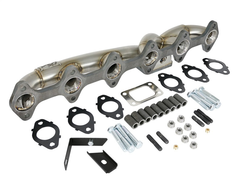 aFe Twisted Steel Header w/ Turbo Manifold 03-07 Dodge Diesel L6-5.9L Headers & Manifolds aFe
