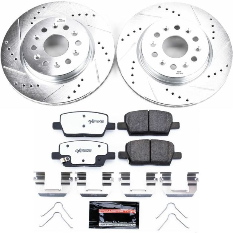 Power Stop 18-19 Buick Enclave Rear Z26 Street Warrior Brake Kit Brake Kits - Performance D&S PowerStop