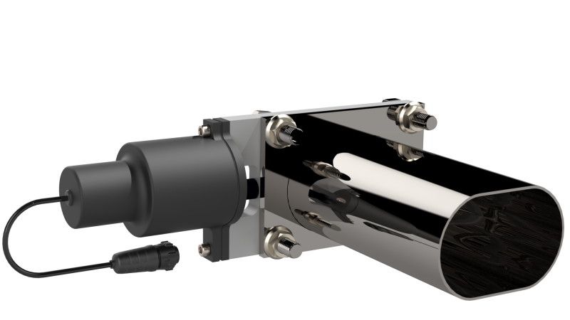 QTP Bolt-On QTEC Low Profile Oval Electric Cutout Valve Exhaust Cutouts QTP