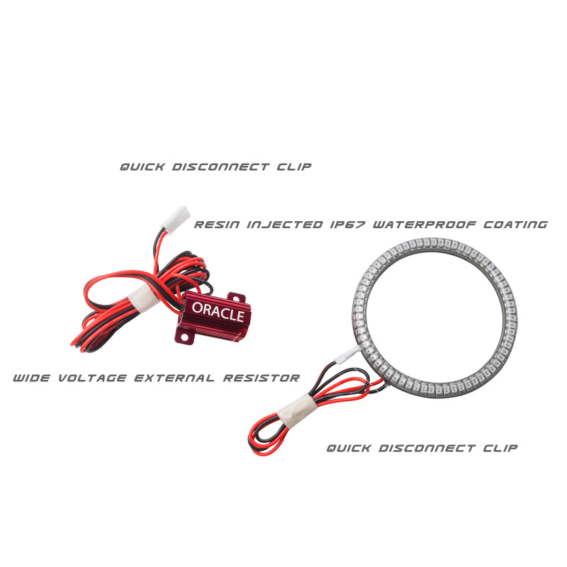 Oracle Jeep Wrangler 07-17 LED Waterproof Turn Signal Halo Kit - Amber Fog Lights ORACLE Lighting