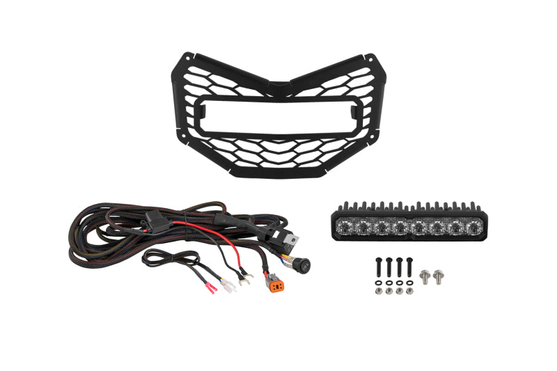 Diode Dynamics 17-26 Can Am Maverick X3 SS10 Grille Pro White Combo Light Bars & Cubes Diode Dynamics