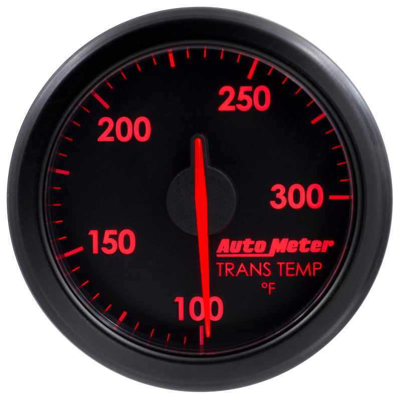 Autometer Airdrive 2-1/6in Trans Temperature Gauge 100-300 Degrees F - Black Gauges AutoMeter