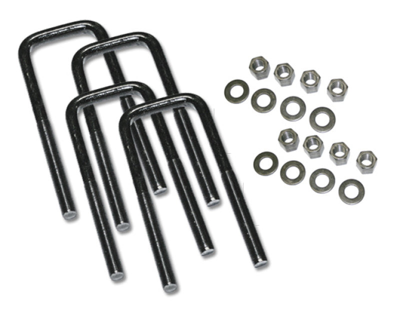 Superlift U-Bolt 4 Pack 9/16x2-1/2x14 Square w/ Hardware Bolts Superlift