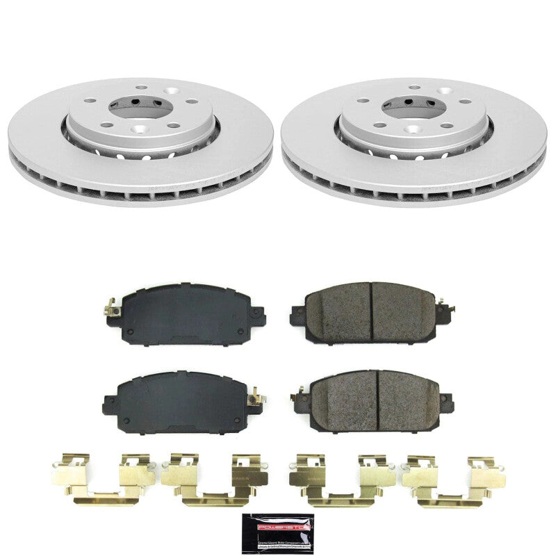 Power Stop 21-24 Nissan Kicks Front Z17 Coated Brake Kit Brake Kits - Performance Blank PowerStop