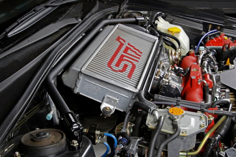 PERRIN 02-07 Subaru WRX/STi/Impreza / 04-08 Forester Front Strut Brace - Black Strut Bars Perrin Performance