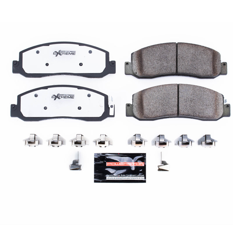 Power Stop 08-11 Ford F-250 Super Duty Front Z36 Truck & Tow Brake Pads w/Hardware Brake Pads - Performance PowerStop