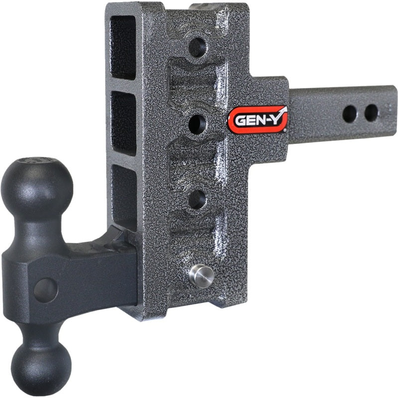Gen-Y Mega Duty 2in Shank 5in Offset Drop 2K TW 16K Hitch w/GH-051 Dual-Ball Hitch Receivers GEN-Y Hitch