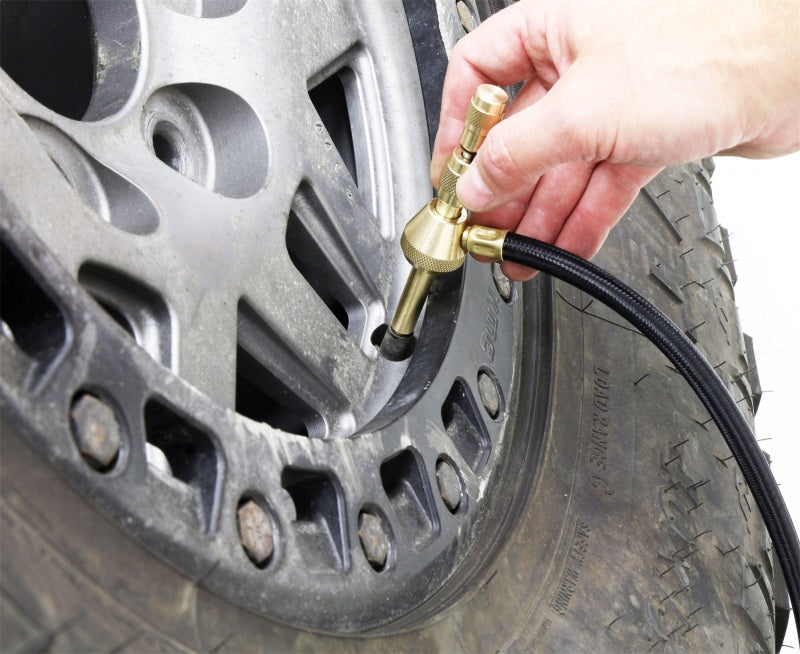 RockJock Elite Analog Tire Deflator 3in Stainless Steel Liquid Filled Gauge Beadlock Friendly Tools RockJock