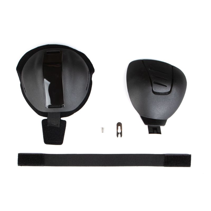 EVS Axis Patella Cup Replacement(Strap/Liner/Left Cup/Hardware) Black - Large/XL Body Protection EVS