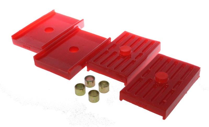 Energy Suspension Leaf Spring Isolators - Red Bushing Kits Energy Suspension