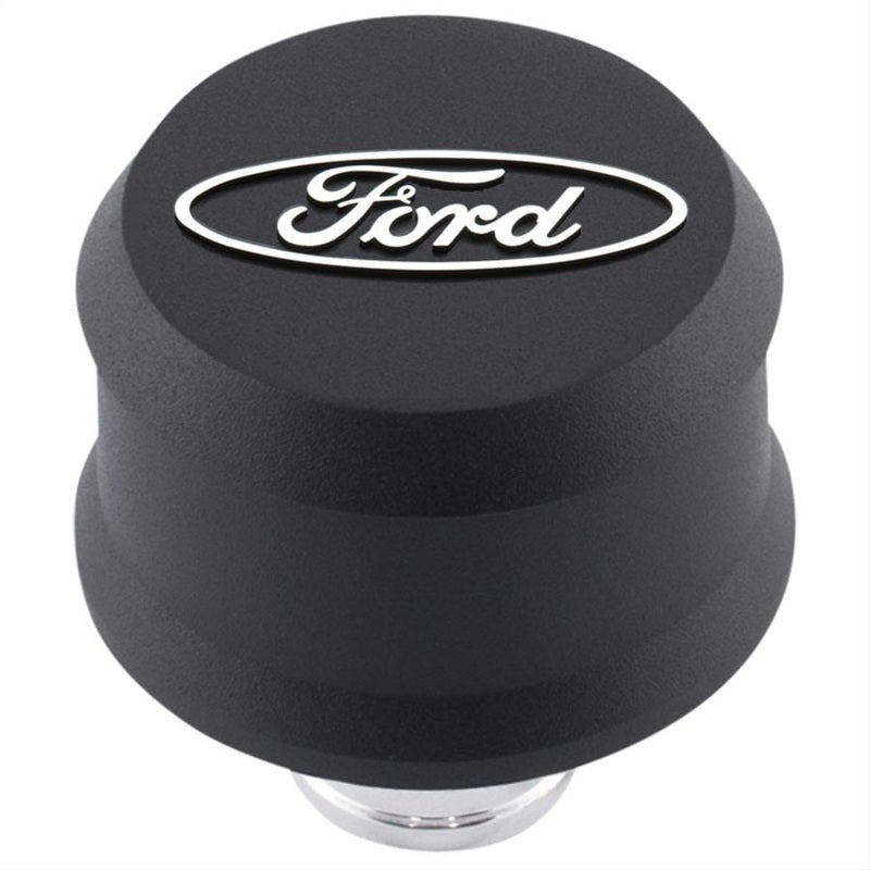 Ford Racing Slant Edge Breather - Black Engine Breather Filters Ford Racing