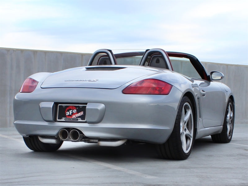 aFe ELITE 05-12 Porsche Boxster S (987.1-987.2) H6 3.4L 304SS Dual Cat-Back w/Dual Polished Tip Exht Catback aFe