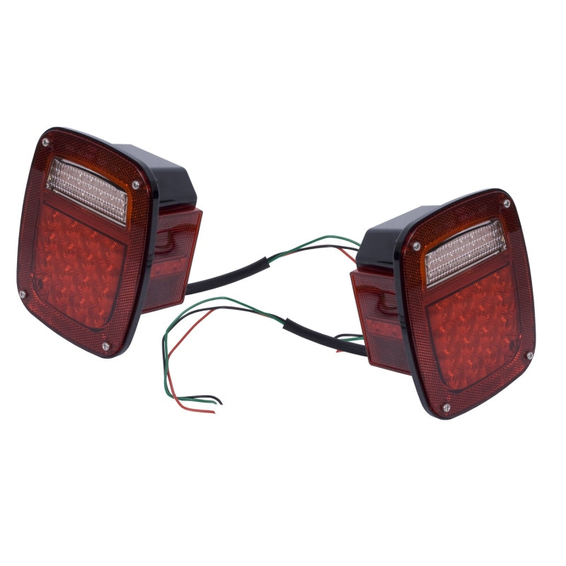 Rugged Ridge LED Tail Light Set 76-06 Jeep CJ Jeep Wrangler Light Bars & Cubes Rugged Ridge