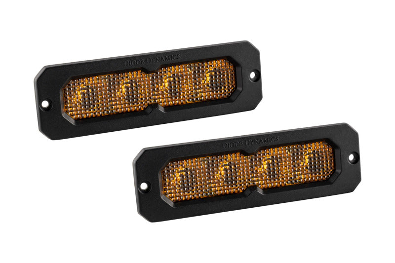 Diode Dynamics SS6 Sport Yellow Flood Flush ABL (pair) 3000K Light Bars & Cubes Diode Dynamics