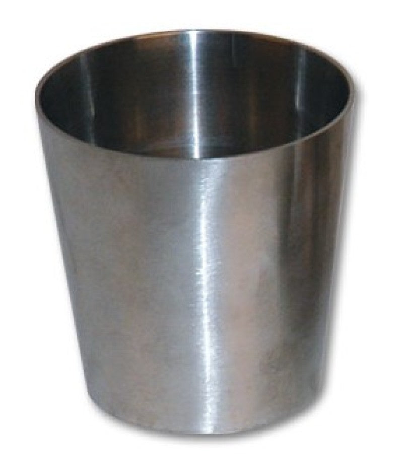 Vibrant 3.0in x 1.5in T304 Stainless Steel Straight Reducer - 6in Length Steel Tubing Vibrant