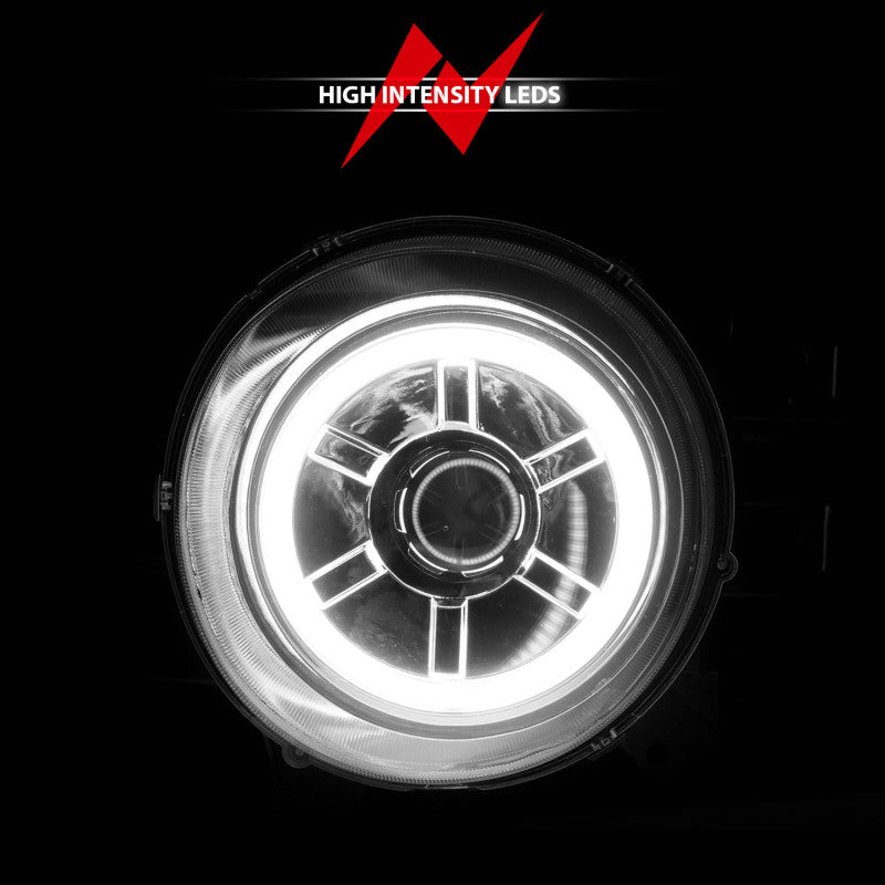 ANZO 2007-2013 Toyota Fj Cruiser Projector Headlights w/ Halo Chrome Headlights ANZO