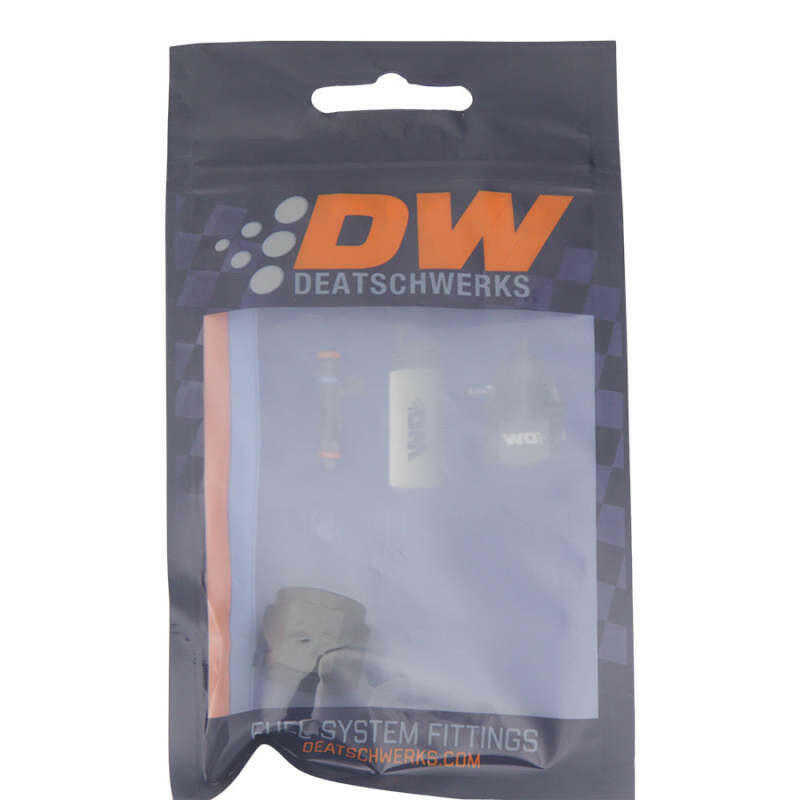 DeatschWerks 6AN Female Flare Cap - Anodized Matte Black Fitting Caps DeatschWerks