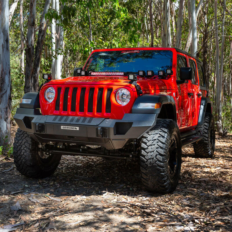 Go Rhino 07-20 Jeep Wrangler JL/JLU/JK/JKU/Gladiator JT Trailline Front Full Width Bumper Bumpers - Steel Go Rhino