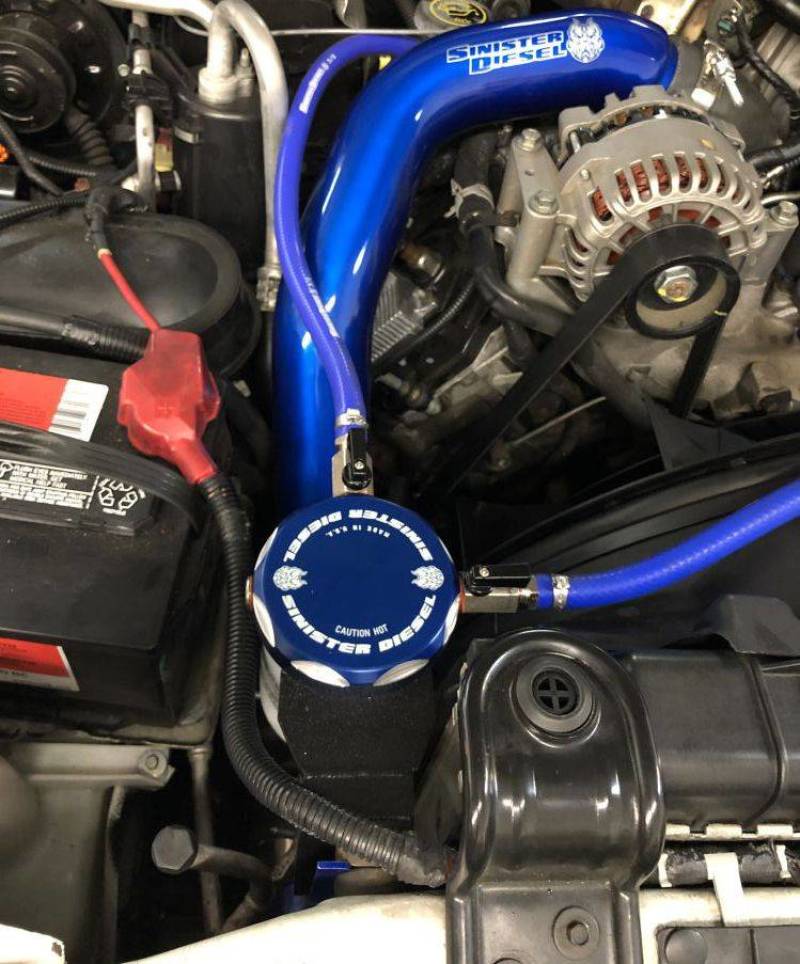 Sinister Diesel 03-07 Ford Powerstroke 6.0L w/ Wix (Round) Coolant Filtration System Coolant Filters Sinister Diesel