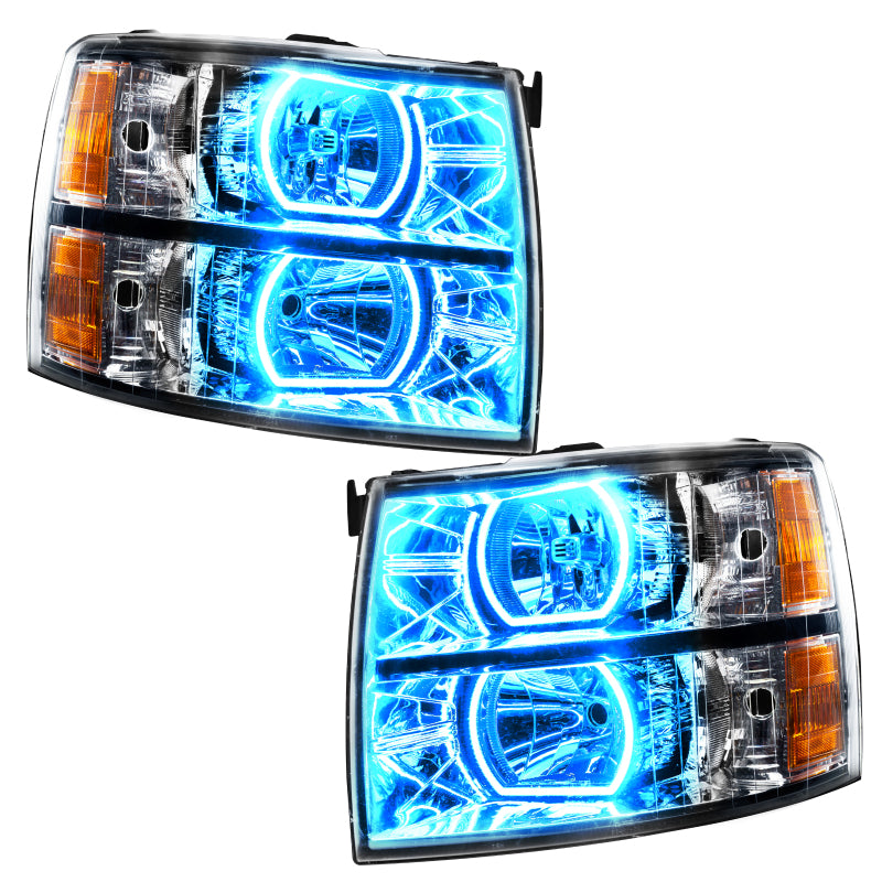 Oracle 07-13 Chevrolet Silverado SMD HL - Square - ColorSHIFT w/ BC1 Controller Headlights ORACLE Lighting
