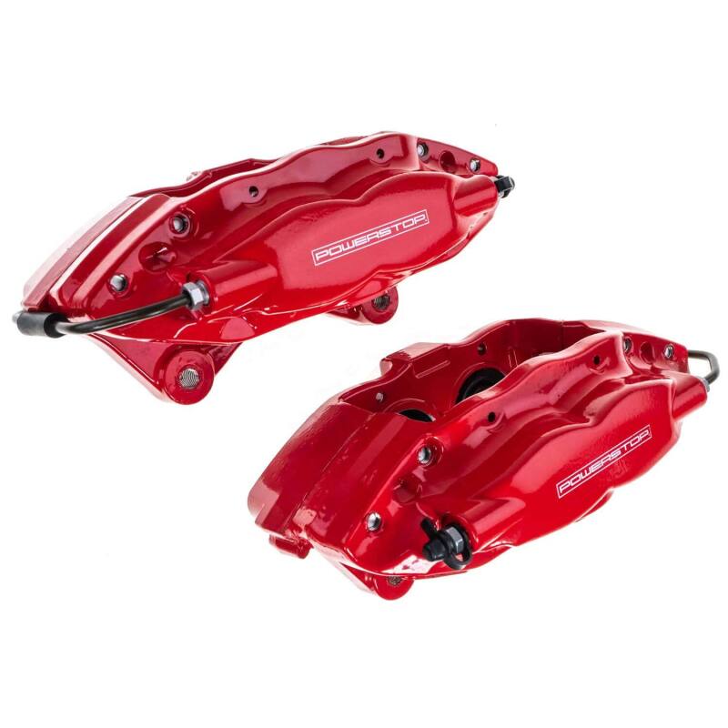 Power Stop 09-15 Cadillac CTS Rear Red Caliper - Pair w/o Bracket Brake Calipers - Perf PowerStop