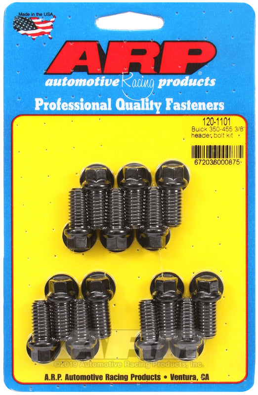 ARP Buick 350-455 3/8in header bolt kit Rod Bolt Kits ARP