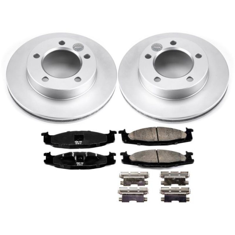 Power Stop 94-96 Ford Bronco Front Z17 Evolution Geomet Coated Brake Kit Brake Kits - Performance Blank PowerStop