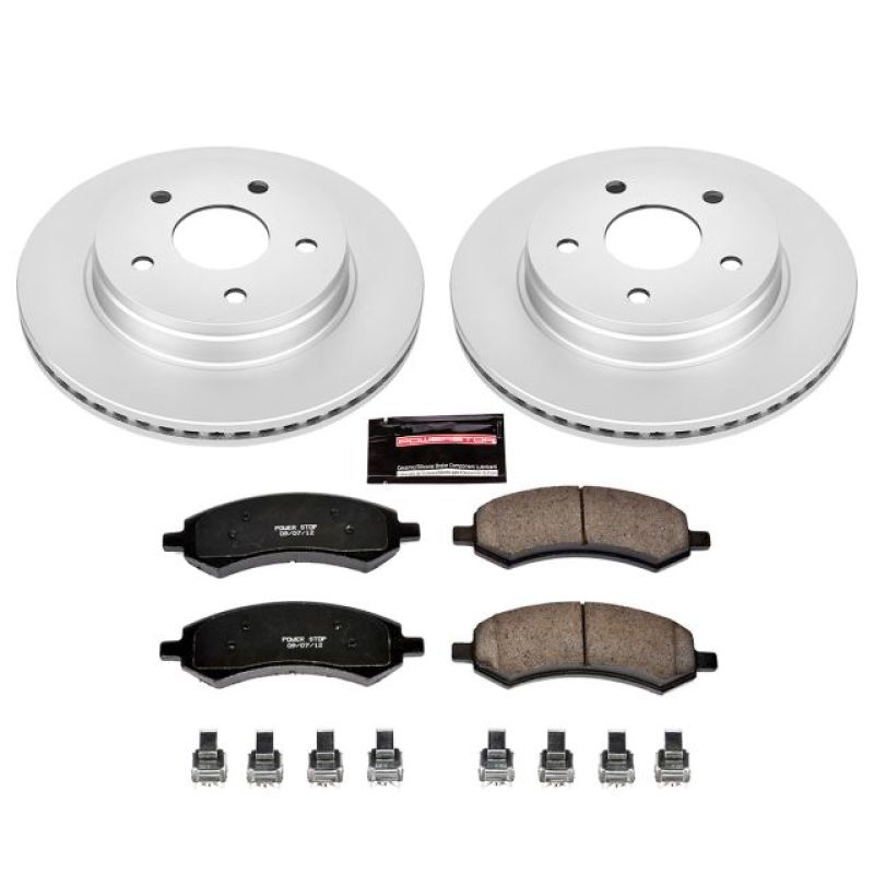 Power Stop 07-09 Chrysler Aspen Front Z17 Evolution Geomet Coated Brake Kit Brake Kits - Performance Blank PowerStop