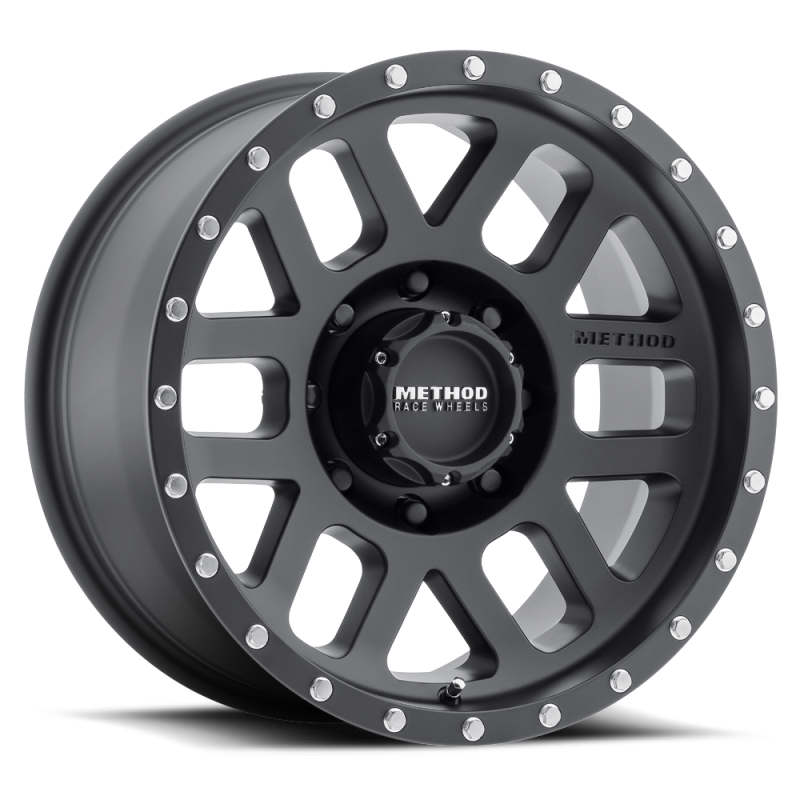 Method MR306 Mesh 18x9 -12mm Offset 8x6.5 130.81mm CB Matte Black Wheel Wheels - Cast Method Wheels