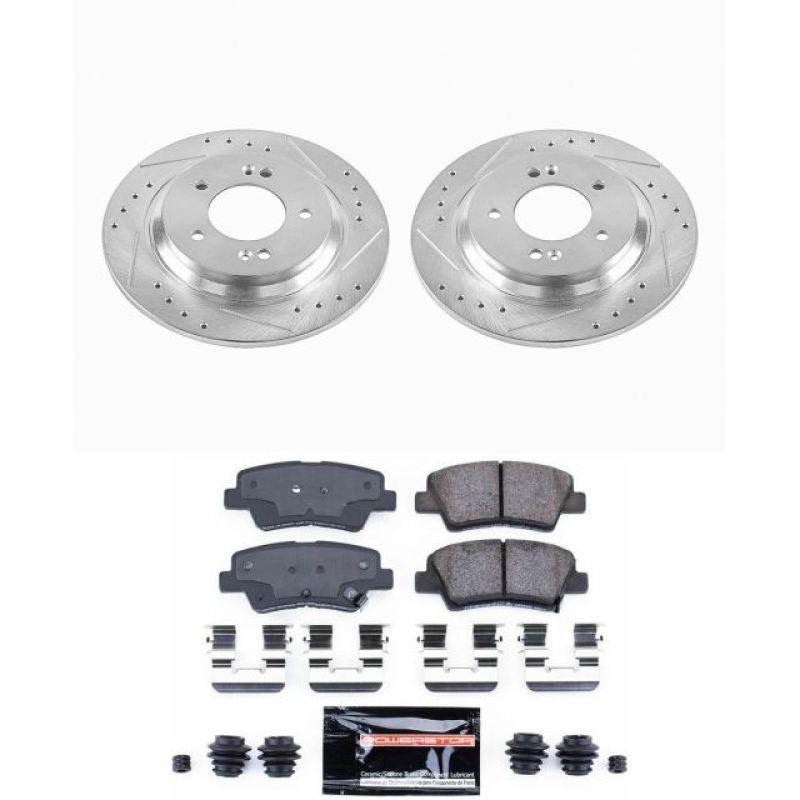 Power Stop 2015 Hyundai Sonata Rear Z23 Evolution Sport Brake Kit Brake Kits - Performance D&S PowerStop