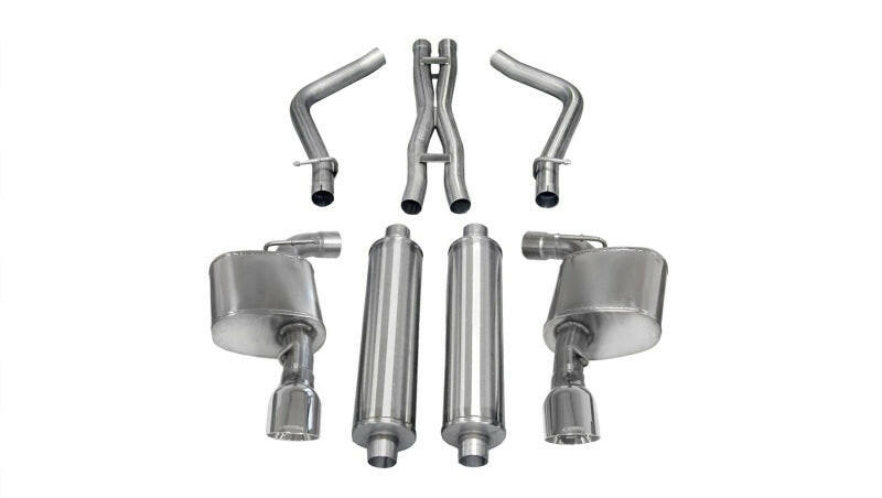 Corsa 2012-2014 Dodge Charger SRT-8 6.4L V8 Polished Xtreme Cat-Back Exhaust Catback CORSA Performance