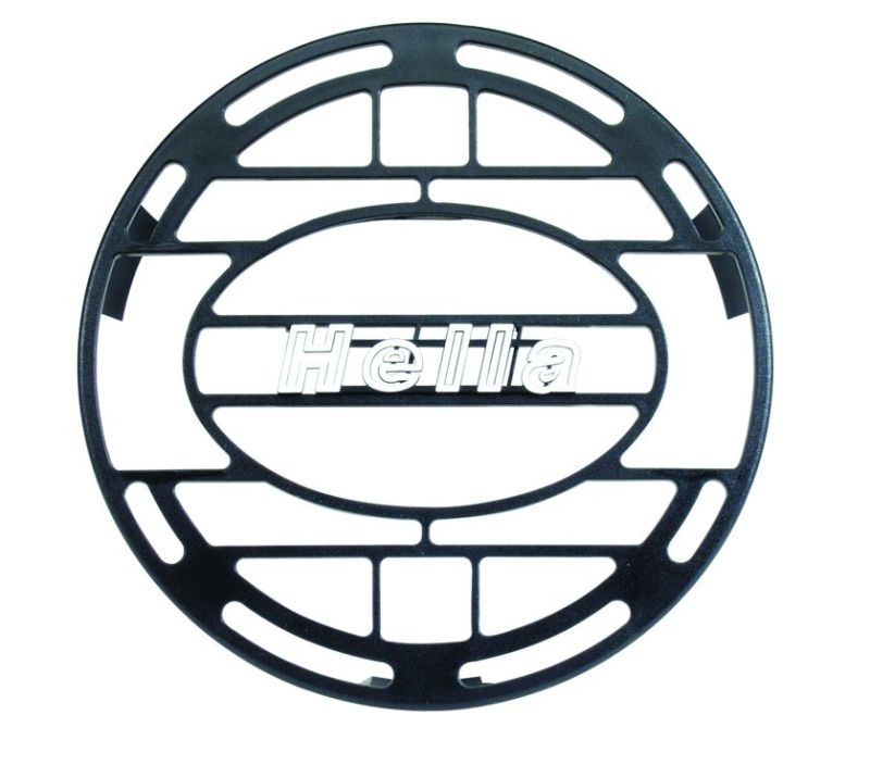 Hella Stone Shield Round Plastic Black Hella Logo Light Cover Light Covers and Guards Hella