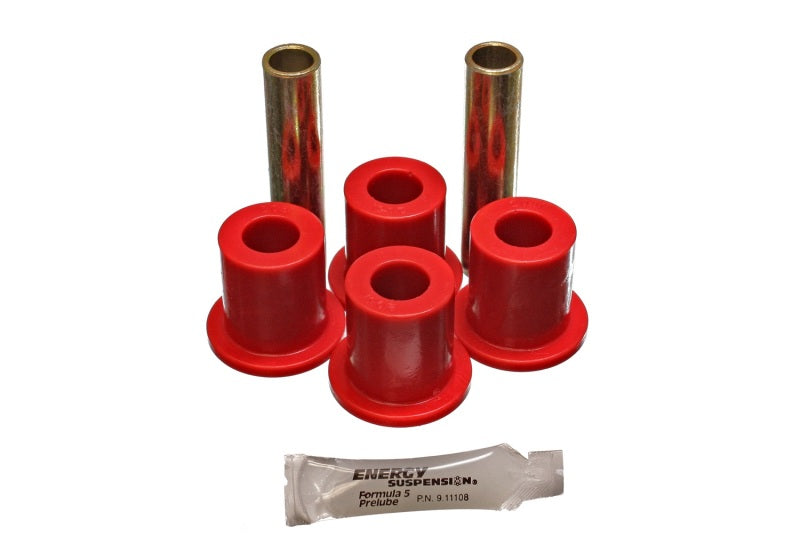 Energy Suspension Rr Spring Frame Shackle Kit - Red Bushing Kits Energy Suspension